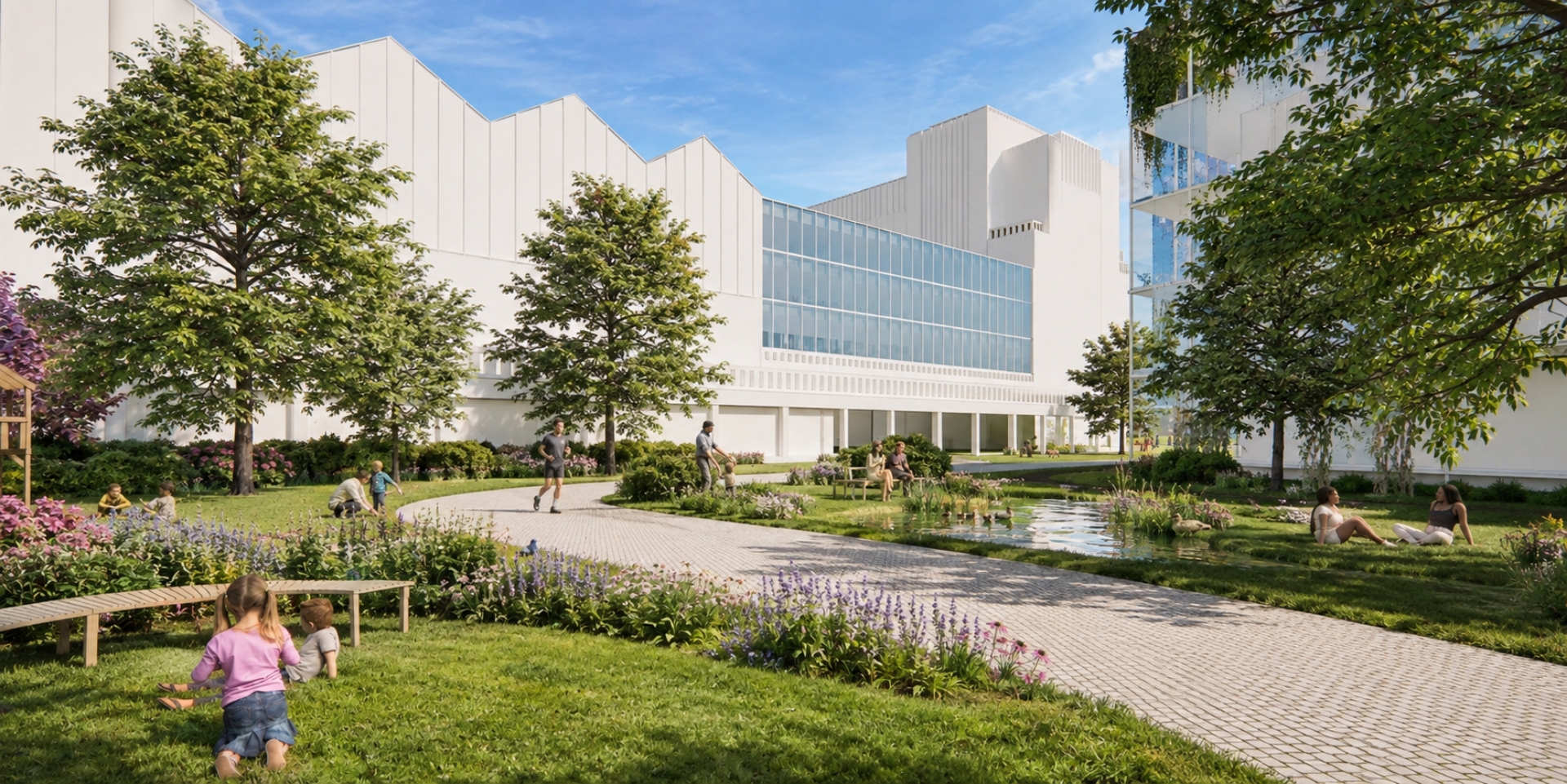 Impressie van het openbare beweegpark van COSAM